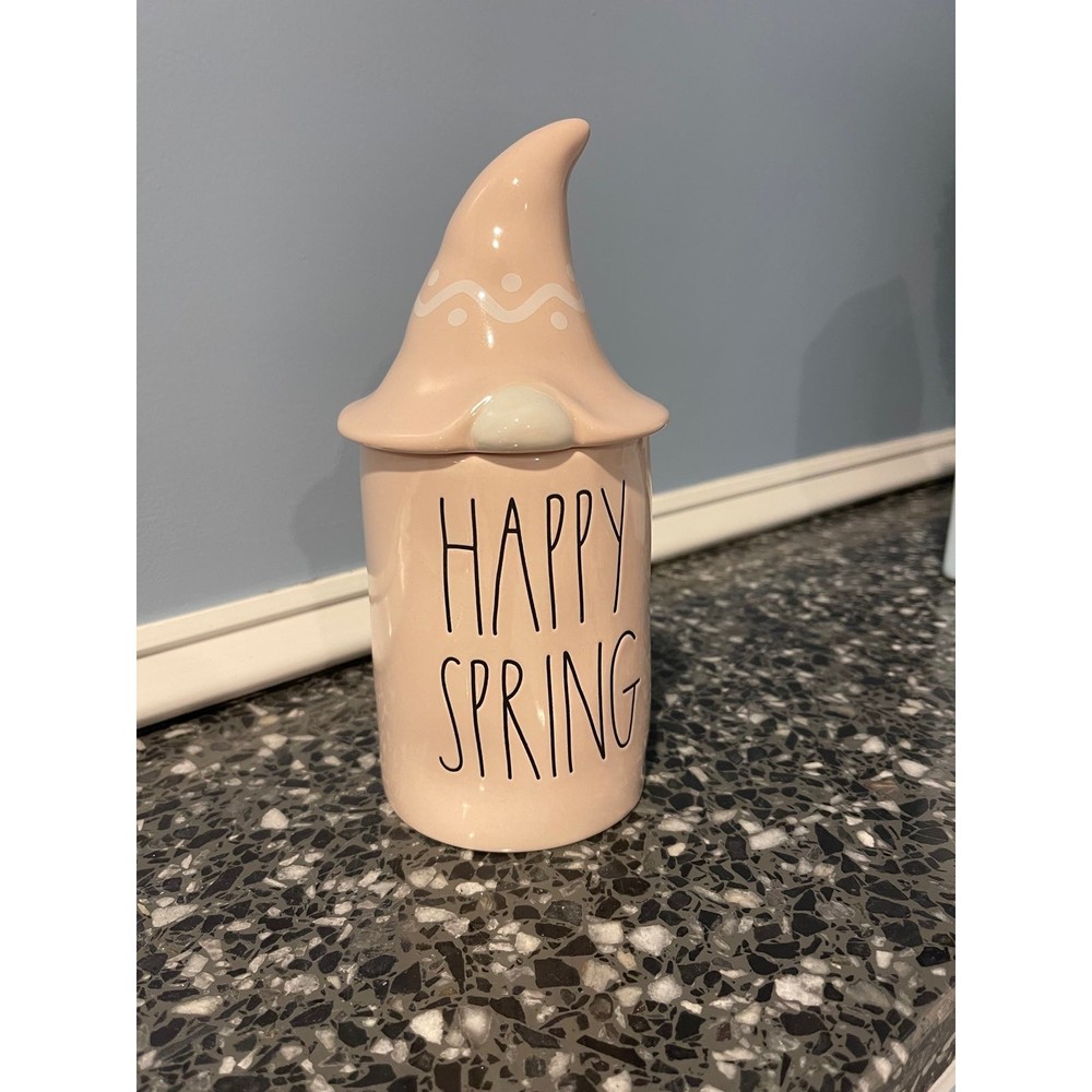 Rae Dunn HAPPY SPRING Gnome Candle